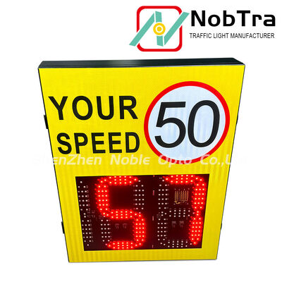 Integrated Radar Digital Speed Limit Signs Designed for Extreme Temperatures Minus 40 to 60 Degrees Celsius With One Year